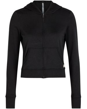 Vuori Halo Mini Hooded Stretch-Jersey Sweatshirt - Black
