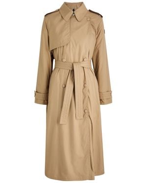 Moncler Barbetane Shell Trench Coat - Natural