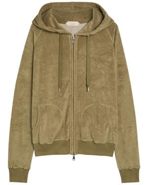 Aurélien Hooded Terry Jumper - Green
