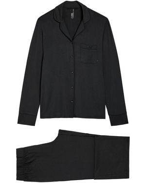 Skims Jersey Pyjama Set - Black