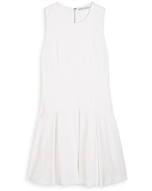Alice + Olivia Adley Stretch-Crepe Mini Dress - White