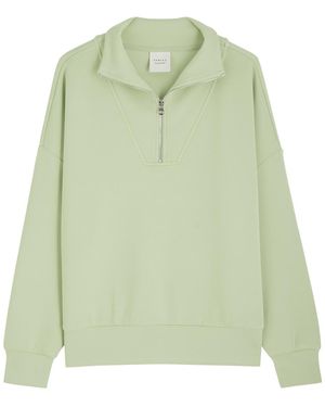 Varley Hawley Half-Zip Stretch-Jersey Sweatshirt - Green