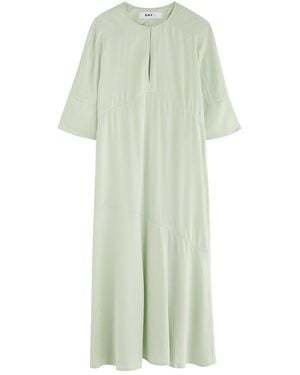 Day Birger et Mikkelsen Camilla Satin Midi Dress - Green