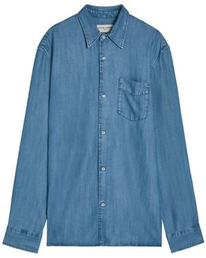 Officine Generale Chambray Shirt - Blue