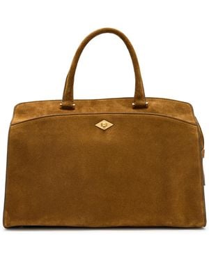 Metier Private Eye Suede Tote Bag - Brown