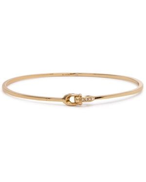 COACH Interlock Logo-Embellished Bangle - White