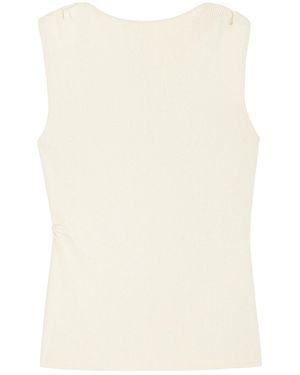 Almada Label Ami Off-The-Shoulder Knitted Tank - Natural