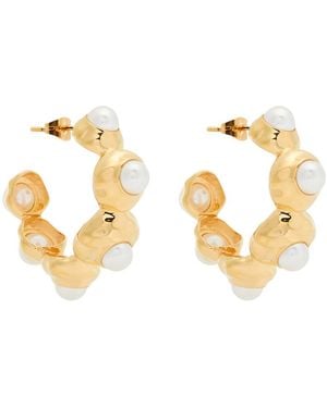 Joanna Laura Constantine Statement 18Kt-Plated Hoop Earrings - Metallic