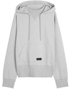 Givenchy Logo Hooded Cotton Sweatshirt - Grey