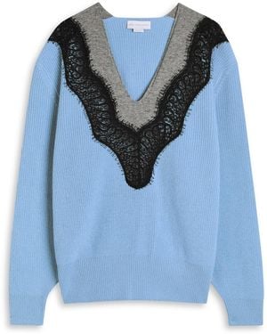 Stella McCartney Miracle Lace Wool Jumper - Blue