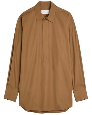 ARMARIUM Candela Cotton-Poplin Shirt - Brown