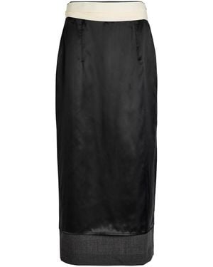 Rohe Inside-Out Stretch-Wool Midi Skirt - Black