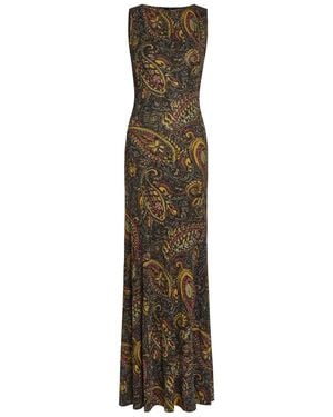 Etro Paisley-Jacquard Fine-Knit Maxi Dress - Multicolour