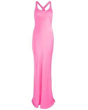 Bec & Bridge Maxina Satin Maxi Dress - Pink