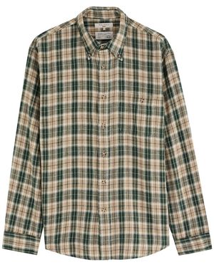 Nudie Jeans Julian Checked Cotton-Blend Shirt - Green