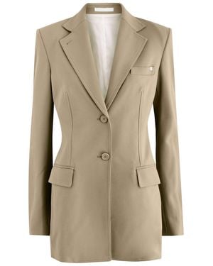 Helmut Lang Stretch-Jersey Blazer - Natural