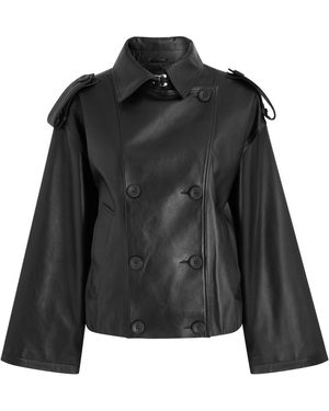 Arma Rima Leather Jacket - Black