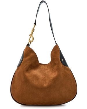 Mulberry Hackney Suede Shoulder Bag - Brown