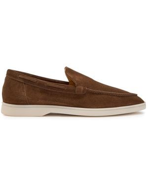Aurélien Yacht Suede Loafers - Brown