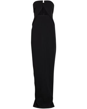 Rick Owens Prong Cut-Out Crepe Gown - Black