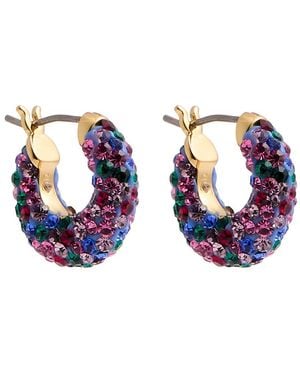 Kate Spade Pop Of Joy Crystal-Embellished Huggie Earrings - Blue