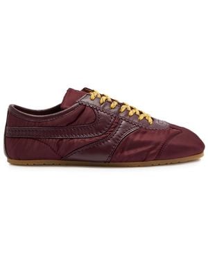 Dries Van Noten Dustin Panelled Nylon Trainers - Purple