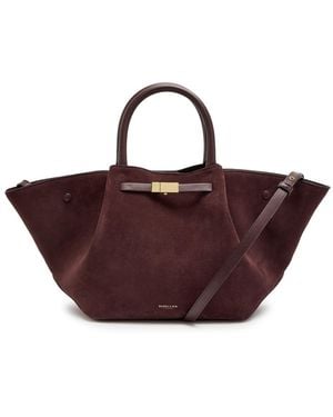 DeMellier London New York Midi Suede Tote - Brown