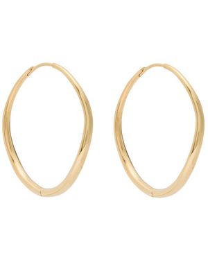 Nina Gordon Momento Large 14Kt Vermeil Hoop Earrings - Metallic