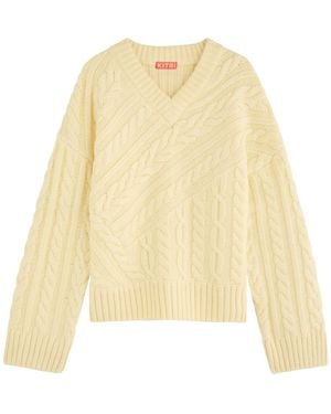 Kitri Everly Cable-Knit Jumper - Natural