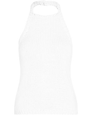 Rohe Halterneck Cotton-Knit Top - White