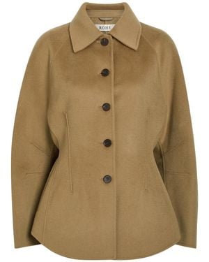 Rohe Sculpted Wool And Cashmere-Blend Jacket - Green