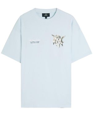 Represent Legacy Cherubs Logo Cotton T-Shirt - Blue
