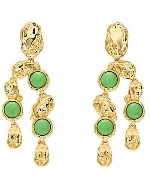 Alexis Brut 14Kt-Plated Drop Earrings - Metallic