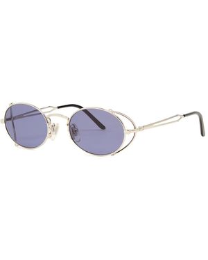 Jean Paul Gaultier Oval-Frame Sunglasses - Blue