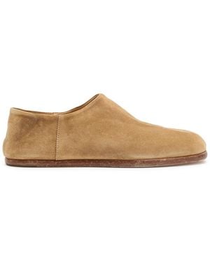 Maison Margiela Tabi Suede Flats - Brown