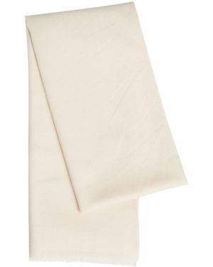 TOTEME Frayed Wool Scarf - Natural
