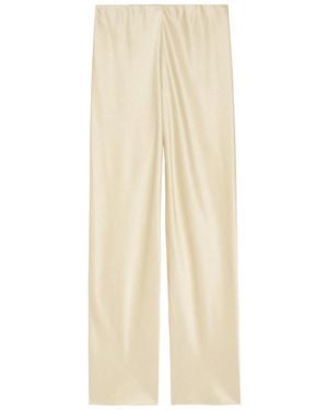 Vince Colette Wide-Leg Satin Pants - Natural