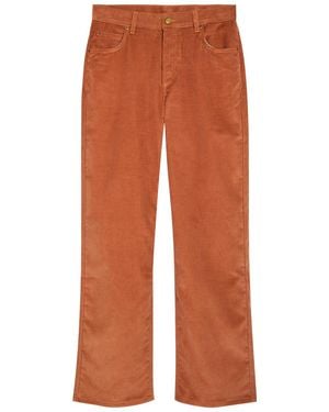 B Sides Bec Straight-Leg Corduroy Jeans - Orange