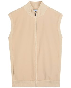 Raith Davi Hybrid Panelled Stretch-Knit Gilet - Natural