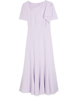 Roland Mouret Asymmetric Crepe Midi Dress - Purple