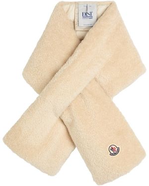Moncler Quilted Teddy Scarf - Natural