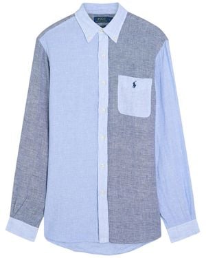 Polo Ralph Lauren Checked Linen Shirt - Blue