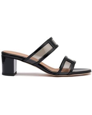Malone Souliers Loulou 45 Patent Leather Sandals - White