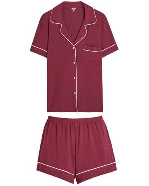 Eberjey Gisele Jersey Pyjama Set - Red