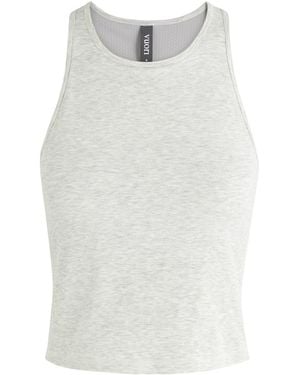 Vuori Pose Plyo Ribbed-Knit Tank - White