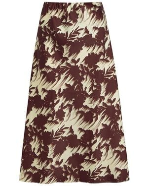 Marques'Almeida Light Weight Drill Satin Midi Slip Skirt - White