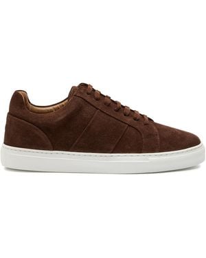 Oliver Sweeney Kendall Panelled Suede Trainers - Brown