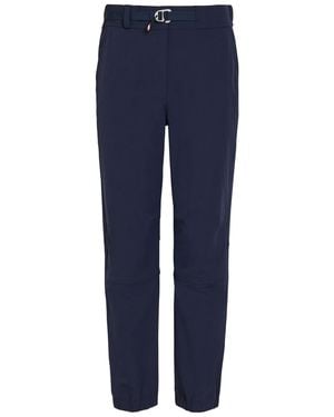 Moncler Logo-Appliquéd Stretch-Polyamide Trousers - Blue