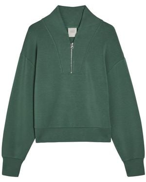 Varley Davidson Half-Zip Stretch-Jersey Sweatshirt - Green