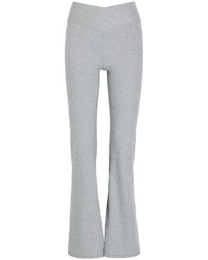 Vuori Elevation Rhythm Flare Stretch-Jersey Legging - Grey